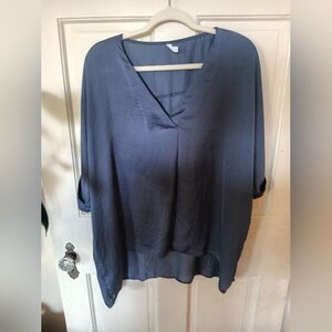 Glam Brand Silky Short Sleeve Top Size Large